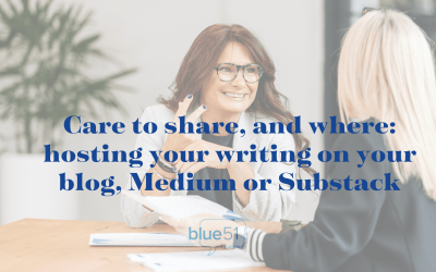 Care to share, and where: should you host your long form writing on your blog, Medium or Substack?